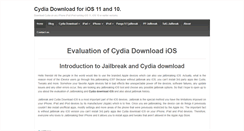 Desktop Screenshot of cydia-install.com